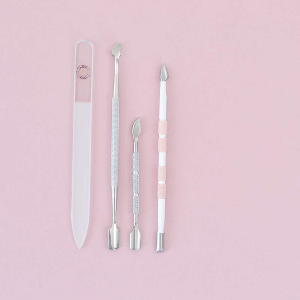 Cuticle Pusher and Spoon Nail Cleaner Set