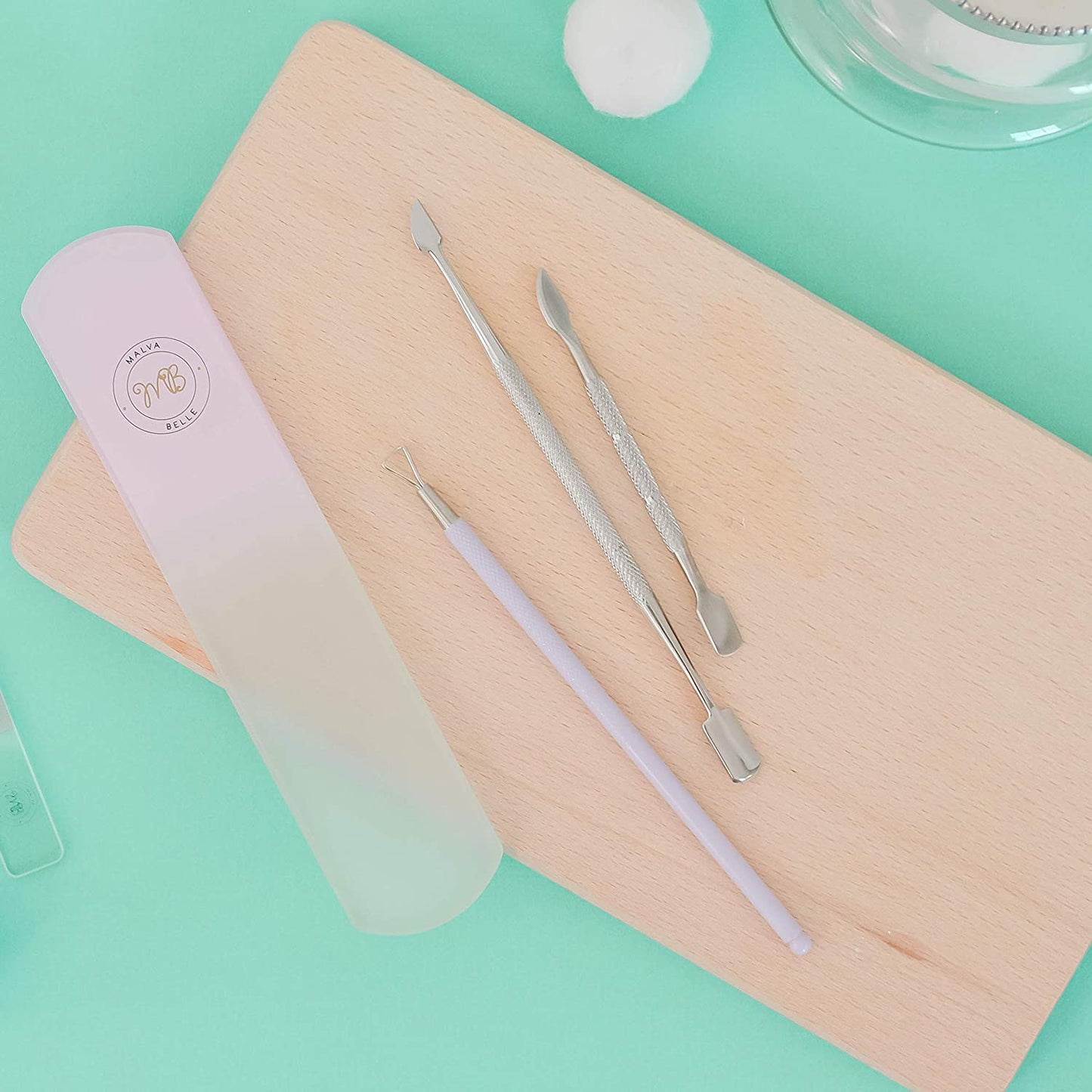 Cuticle Pusher and Spoon Nail Cleaner Set